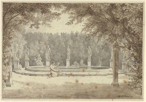 The Fountain in the Garden of Palazzo Barberini, Rome