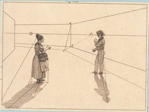 Two Figures in a Geometric Construction. Illustration for 