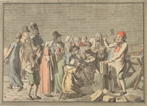 Distribution of Firewood to the Poor by Christoffer Wilhelm Eckersberg