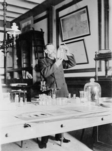 Honoré Charles Grimaldi, Prince Albert of Monaco in his study