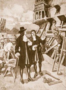 Peter the Great in the Dockyard at Deptford by C. Dudley Tennant