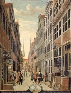 Fire in Hamburg (1775) by C. F. Feldt