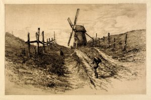 Landscape with Windmill by C. F. William Mielatz