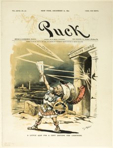 A Little Ajax for a Cent Defying the Lightning, from Puck