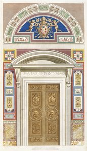 Doorway to the Raphael Loggia at the Vatican, 1772 by C. Savorelli