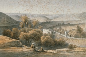 Environs of Nazareth, Etching by Schacher by C. Schacher