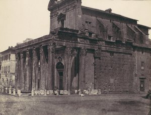 Temple of Antonius and Faustina, San Lorenzo in Miranda, Rome by Calvert Jones