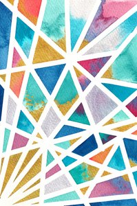 Vibrant Geometric Gold