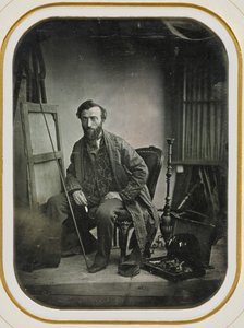 Self-Portrait in Painting Studio