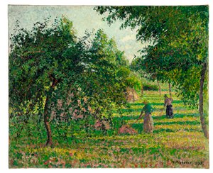 Apple Trees and Hay Makers at Eragny