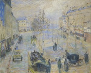 Boulevard Rochechouart by Camille Jacob Pissarro