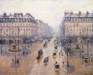 The Avenue of the Opera. Snow. Morning