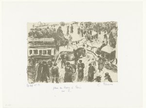 Place du Havre in Paris by Camille Jacob Pissarro