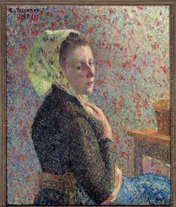 Portrait of a Woman with a Green Foil