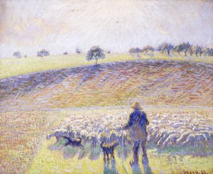 Shepherd with Sheep