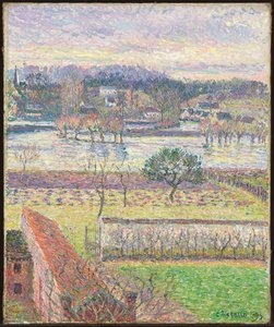 View from My Window, Flooding, Evening, Eragny