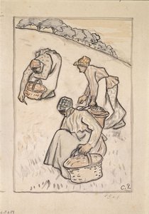 Women weeding the grass