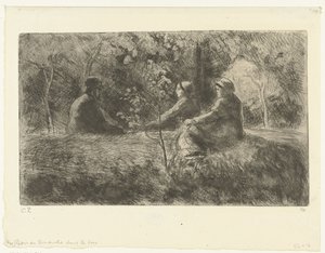 Sunday Rest in the Forest by Camille Jacob Pissarro