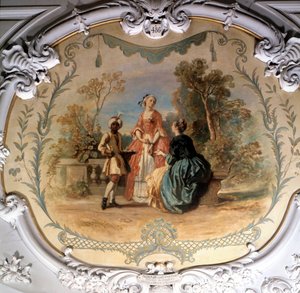Taster in the park of Chantilly by Camille Joseph Etienne Roqueplan