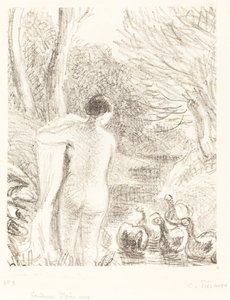 Nude Goose Girl by Camille Pissarro