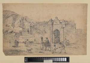 Outdoor Lift by a Gateway by Camille Pissarro