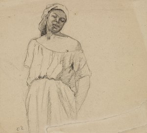 Study of a Negress by Camille Pissarro