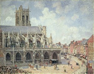The Church of St Jacques in Dieppe, Morning Sun