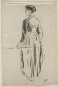 The Cowherdess, Eragny by Camille Pissarro