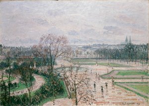 The Tuileries Gardens, Rainy Weather, 1899 by Camille Pissarro