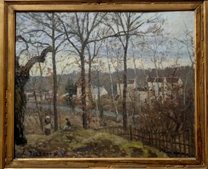 Winter Landscape in Louveciennes by Camille Jacob Pissarro
