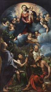 Madonna and Child in Glory with St. Bartholomew, St. John the Baptist, St. Albert and St. Jerome
