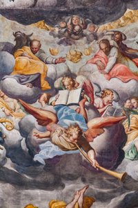 Angels playing music (detail) by Camillo Procaccini