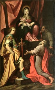Madonna and Child with St. Vitalis, St. Jerome and St. Francis by Camillo Procaccini