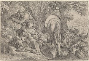 The Rest on the Flight into Egypt by Camillo Procaccini