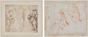 The Transfiguration (recto); Study of Hands (verso) by Camillo Procaccini
