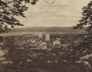 Panorama of Montreal, Central and Western Sections by Canadian Photographer
