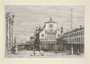 Imaginary View of S. Giacomo Di Rialto, from the series Vedute (Views)
