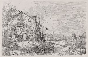 Landscape with a Woman at a Well, from the Series Vedute (Views)
