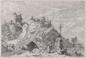 Landscape with the Pilgrim at Prayer, from the Series Vedute (Views)