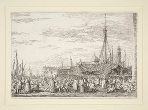 The Market on the Molo, from the series Vedute (Views)
