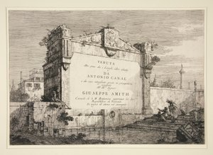 Title Plate, from the series Vedute (Views) by Canaletto (Giovanni Antonio Canal)