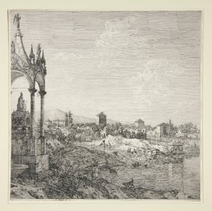 View of a Town with a Bishop