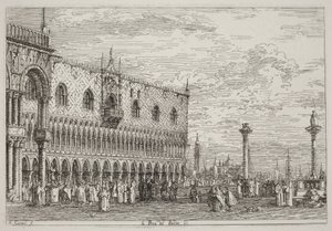 The Stone of the Proclamation. V. [lower right] by Canaletto