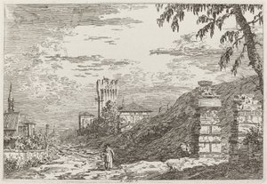 Landscape with Tower and Two Ruined Pillars [left]