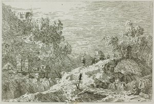 Mountain Landscape with Five Bridges, from Vedute