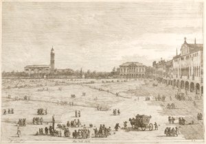 Prà della Valle, from the series “Vedute” by Canaletto