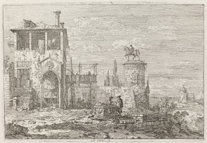 The Equestrian Monument (upper right), c. 1735-1746