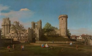 Warwick Castle, East Front from the Outer Court, 1752