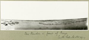 Our trenches in front of Gaza by Capt. Arthur Rhodes