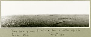 View Looking Over Beersheba from Two Miles Up Hebron Road, 3rd November 1917 by Capt. Arthur Rhodes